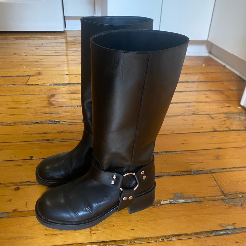 Maguire Black Lucca Biker Boots